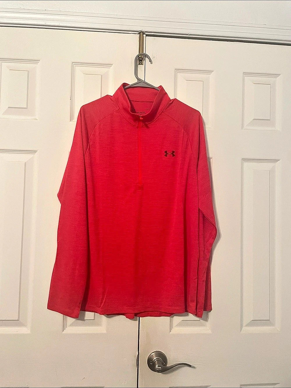 Under Armour Tech Tee Red Men's Quarter-Zip Size Large NWT